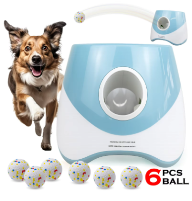 Lanzador de pelotas automático para perros