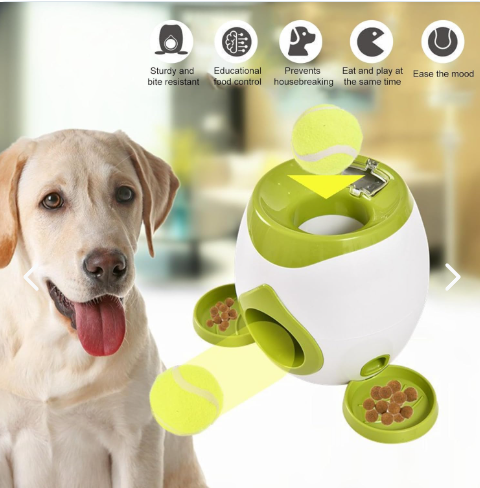 Lanzador de pelotas automático para perros